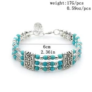 Boho Style Three Layers Beaded Bracelet